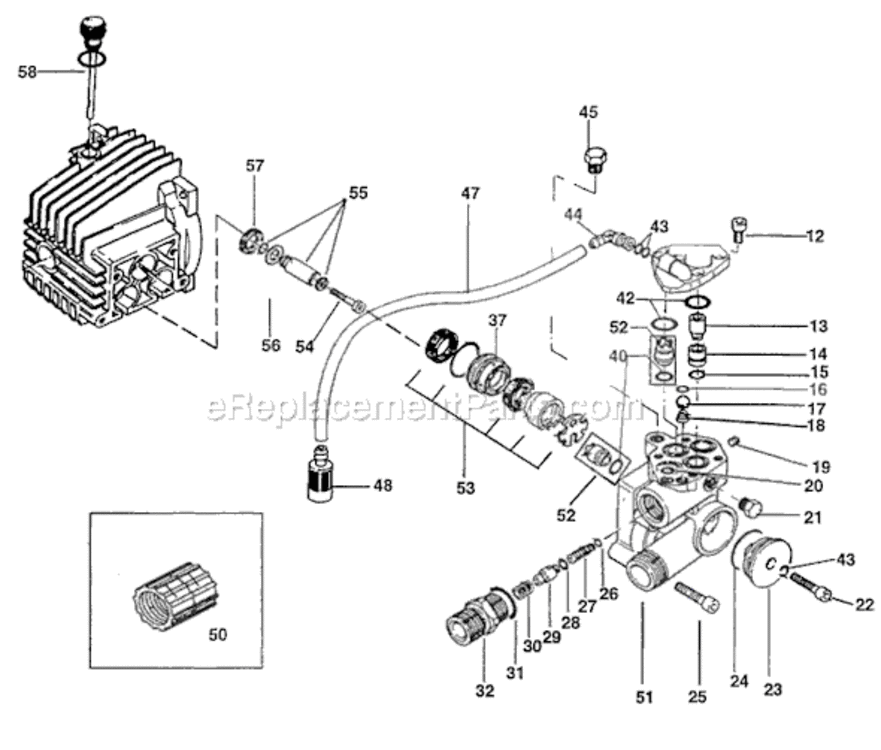 Page A Diagram and Parts List for PM004300AV  Campbell Hausfeld Pressure Washer